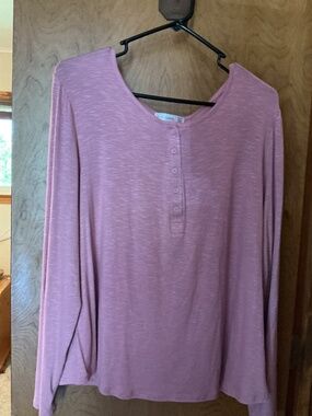 Mauve Shimmer XL 89th Madison Ladies top